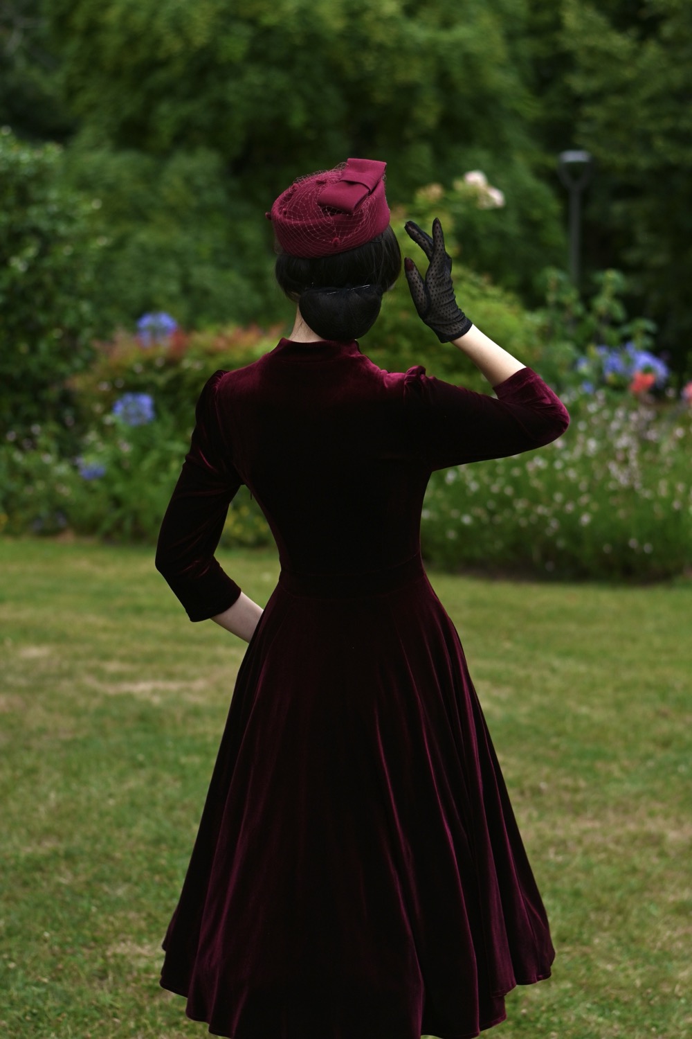 Sylvie Velvet Swing Dress